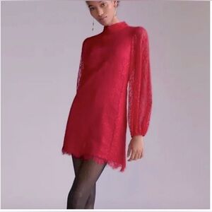 Anthropologie Delicate Lace Min Dress